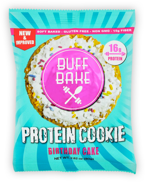 Buff Bake Protein Cookie Birthday Cake PNG