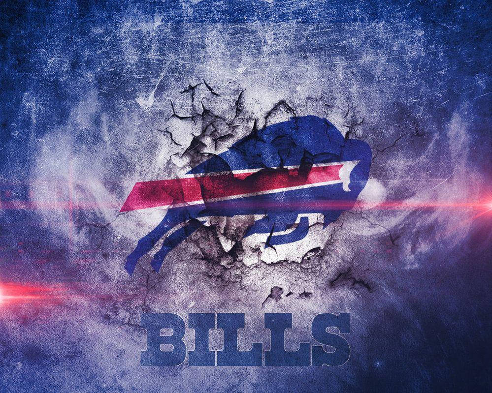 Buffalo Bills Cracked Walls Background