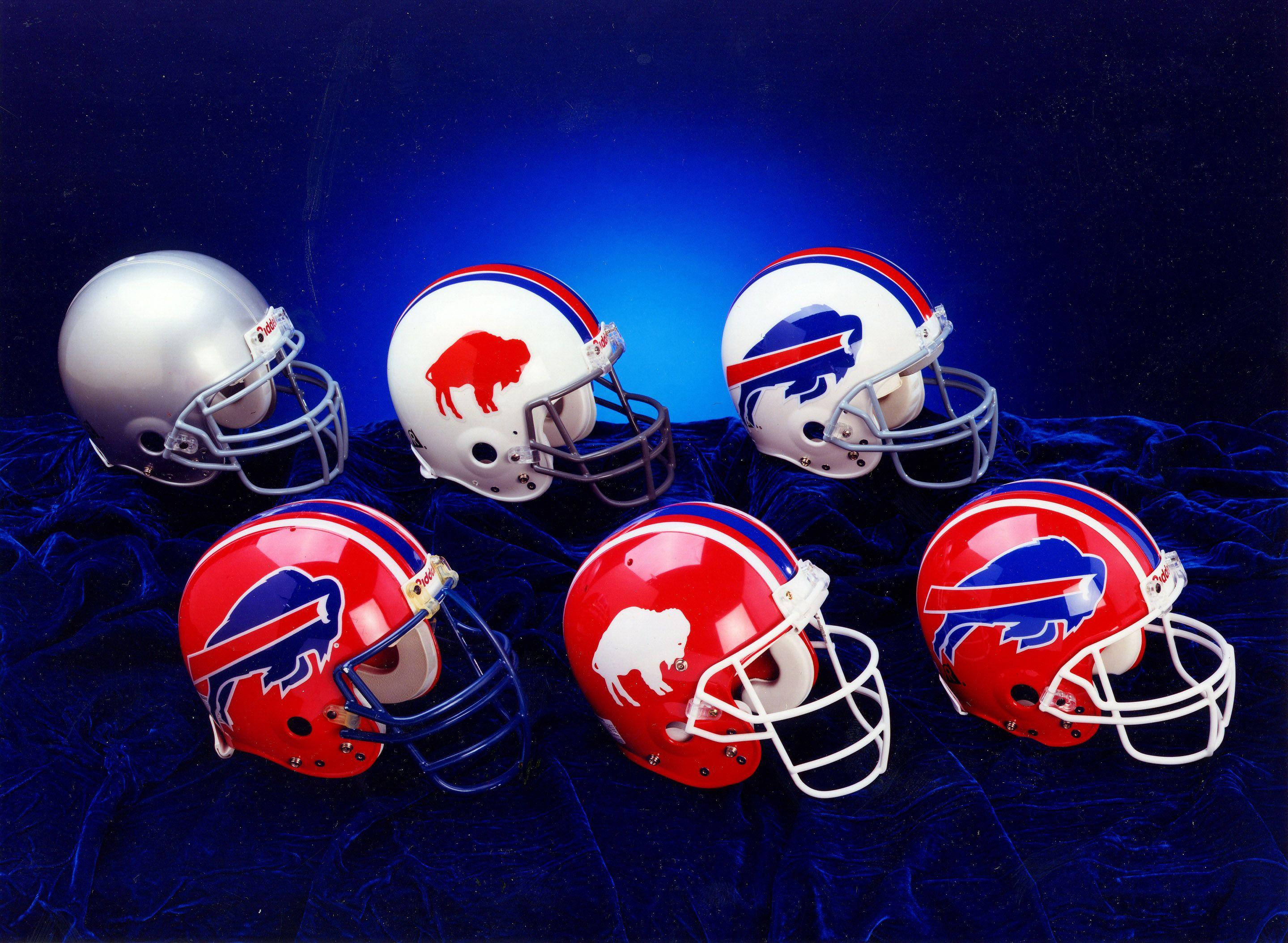 Buffalo Bills Football Helmets Background