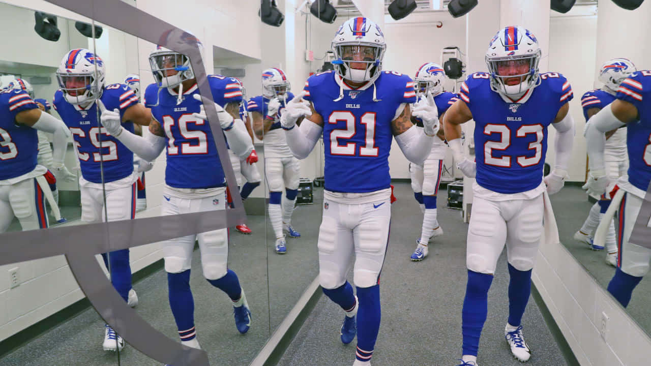 Buffalo Bills Players Pre Game Warmup Wallpaper