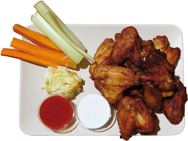 Buffalo Chicken Wings Platter PNG