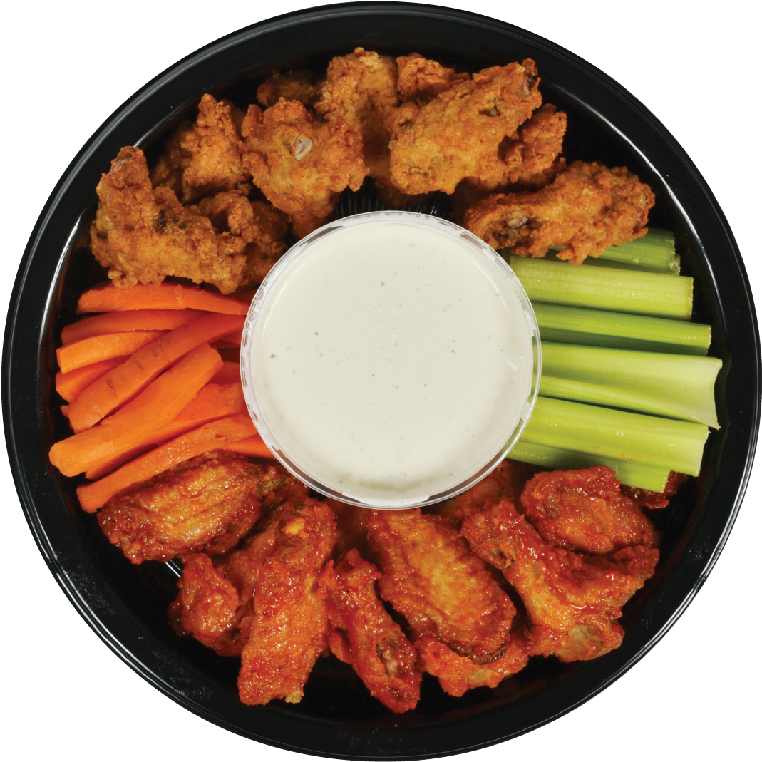 Buffalo Chicken Wings Platter PNG