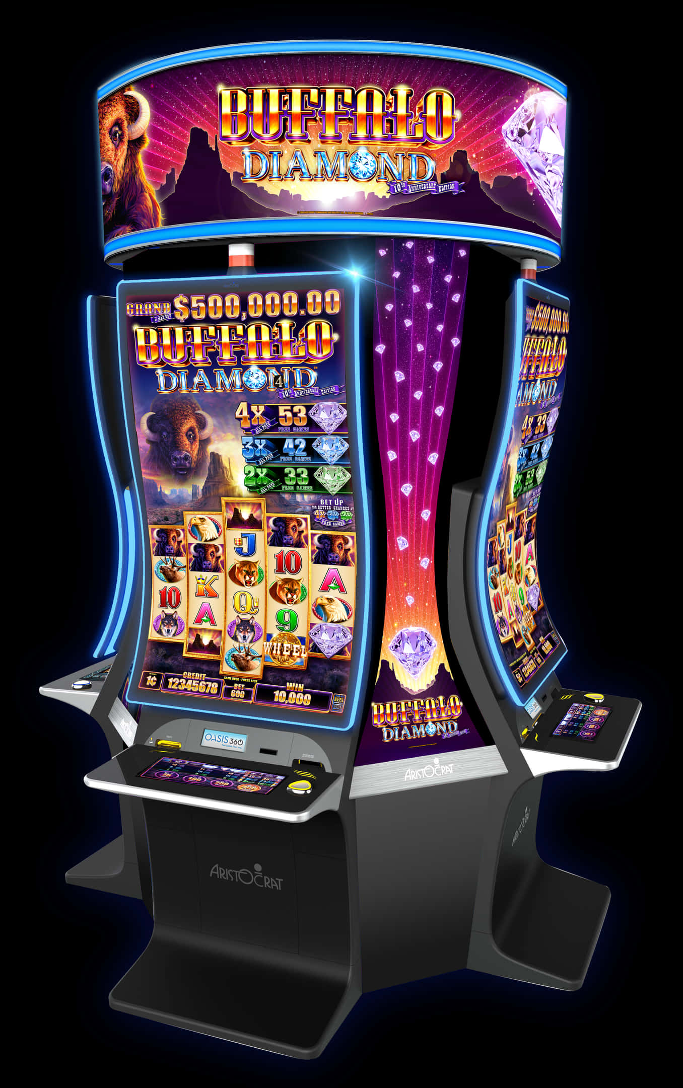 Buffalo Diamond Slot Machine PNG