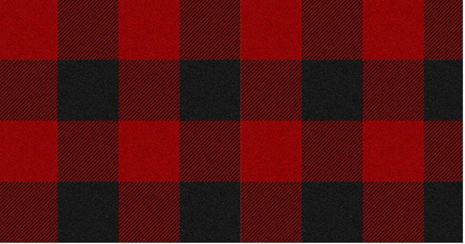 A Red And Black Plaid Fabric