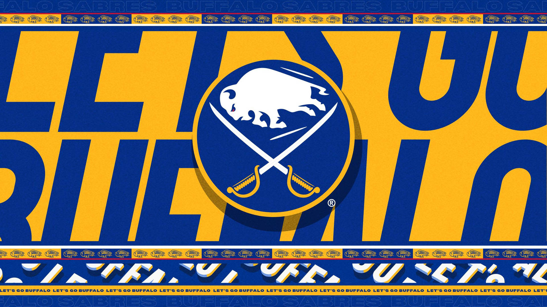 Buffalo Sabres Banner Tapet: Tag et billede af Sabres fans Stolthed! Wallpaper