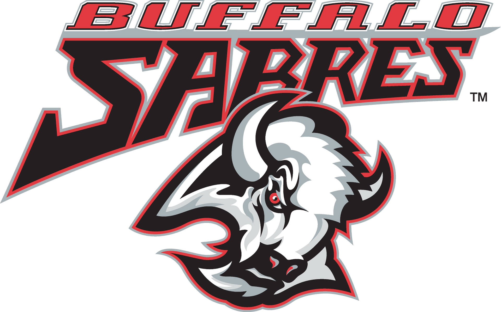 Buffalo Sabres rød sort Wallpaper