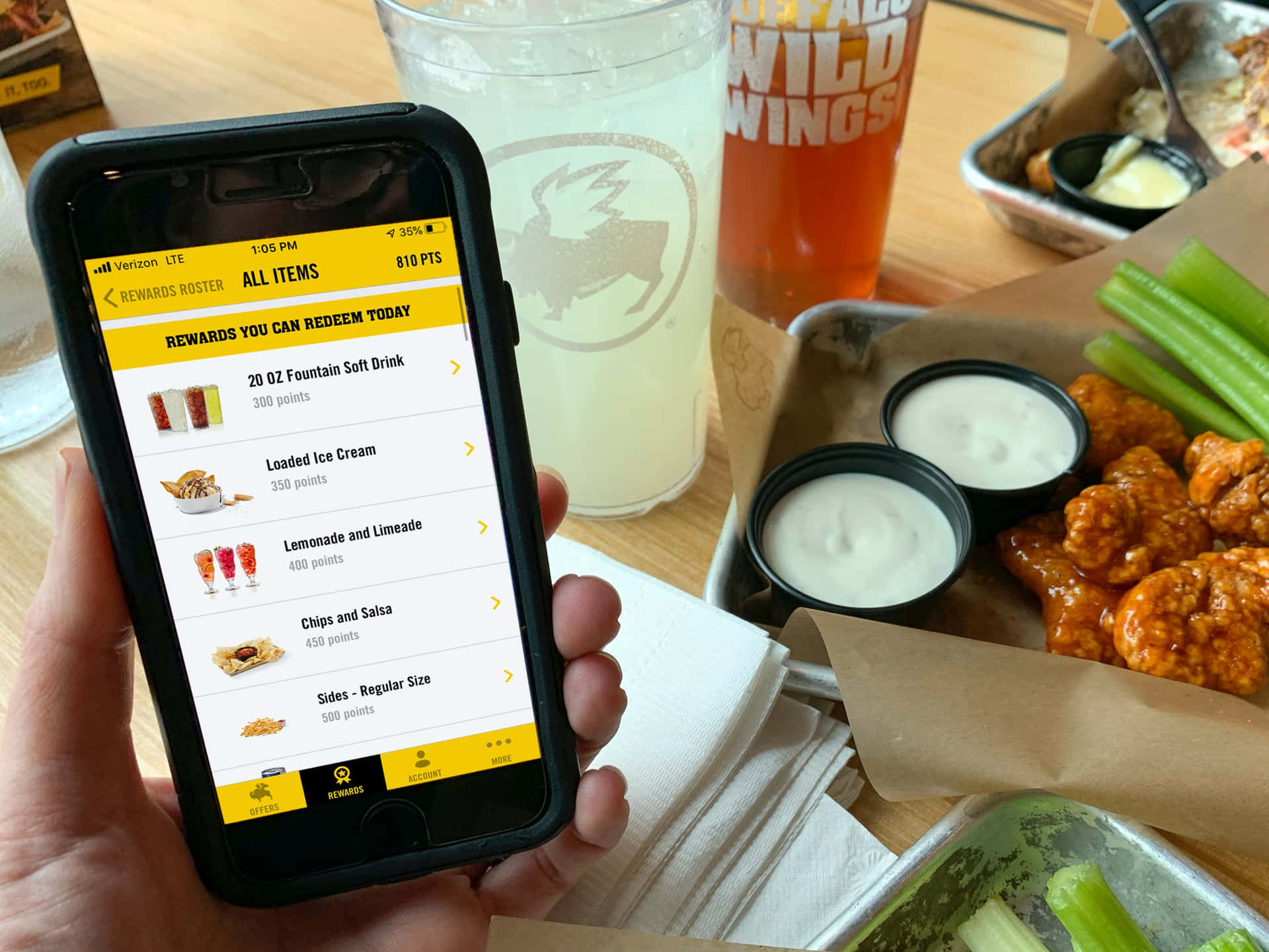 Get your game day ready with Buffalo Wild Wings!