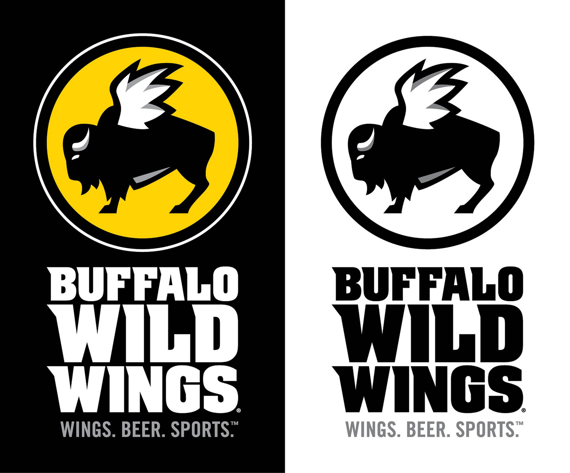 Buffalo Wild Wings Black And White Wallpaper