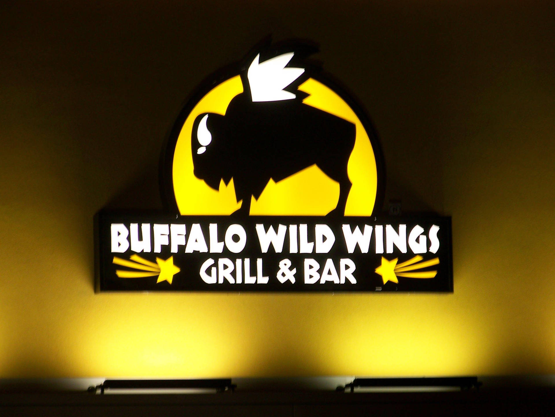 Letrasluminosas De Buffalo Wild Wings. Fondo de pantalla