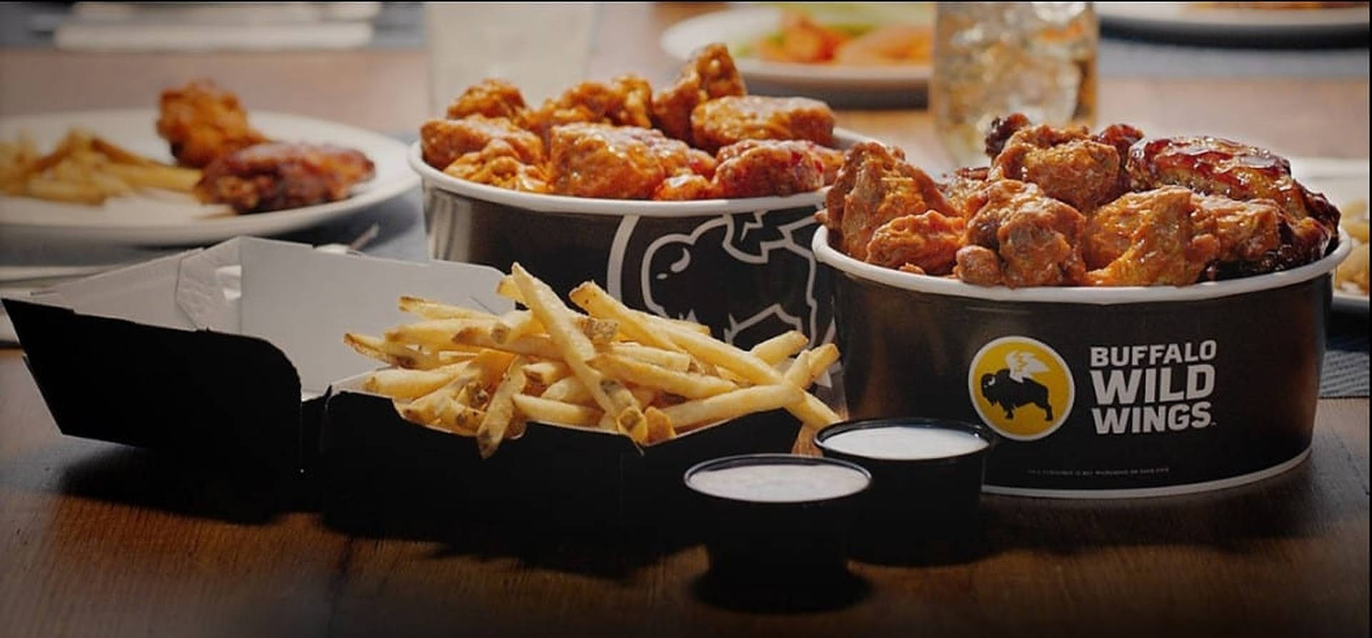 Buffalo Wild Wings With Fries Wallpaper