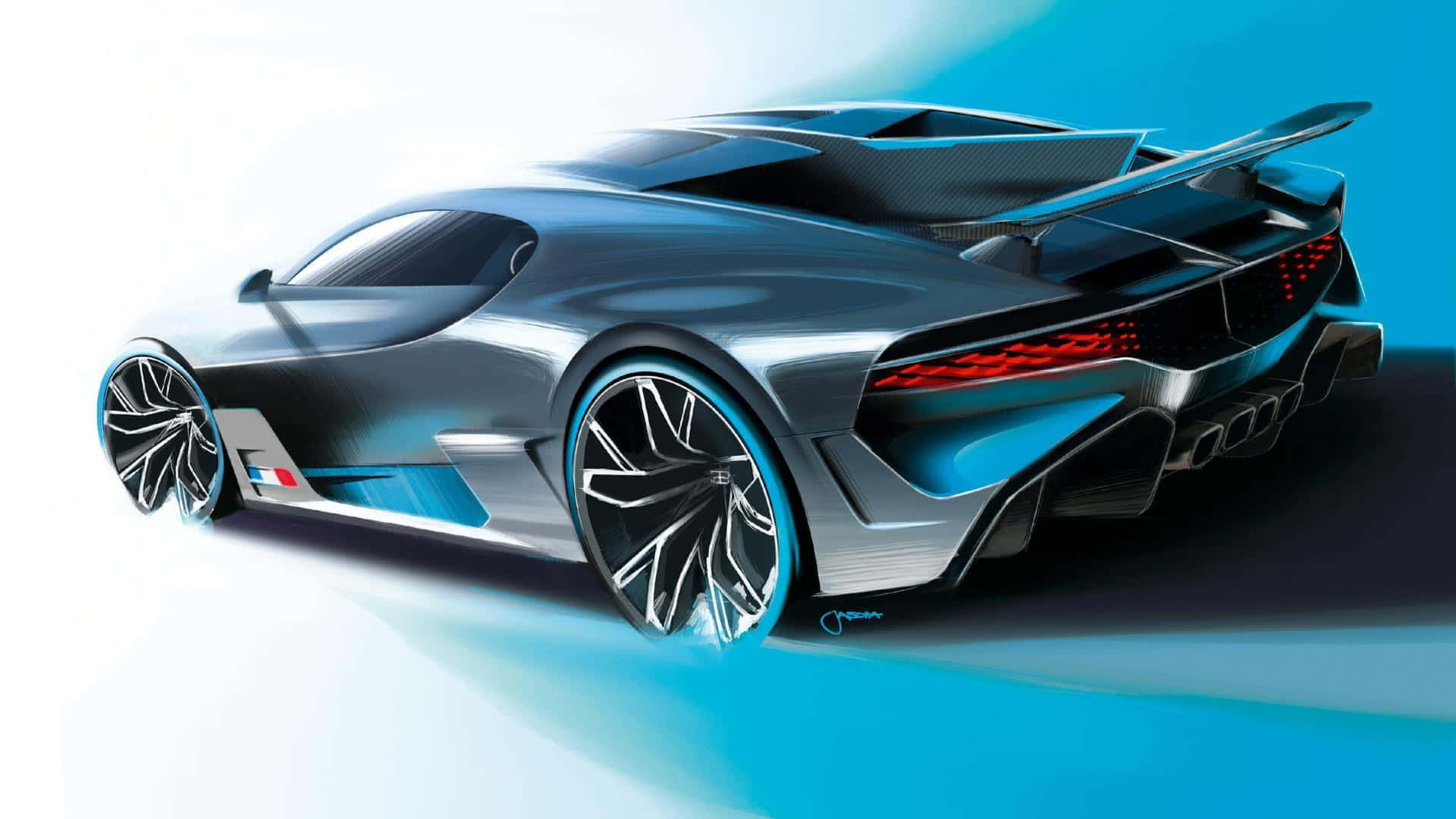 Lamonumentale Bugatti: Velocità E Potenza 4k Sfondo