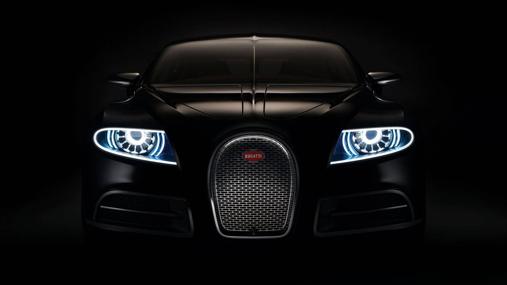 Bugatti Black Sports Cars Background