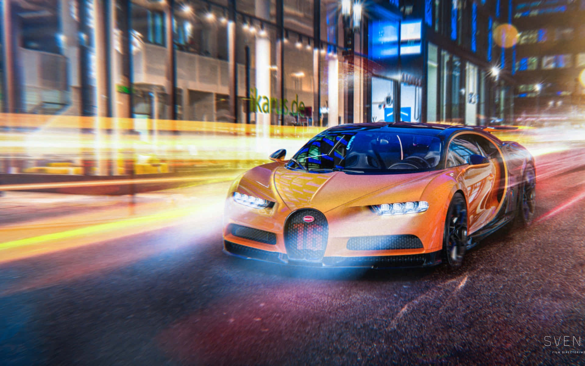 Download Take a ride in this Luxurious Bugatti car Wallpaper 
