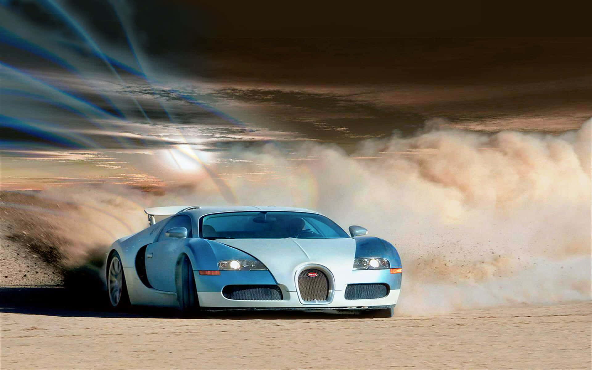 En skræmmende oversigt over det ikoniske Bugatti-bil Wallpaper