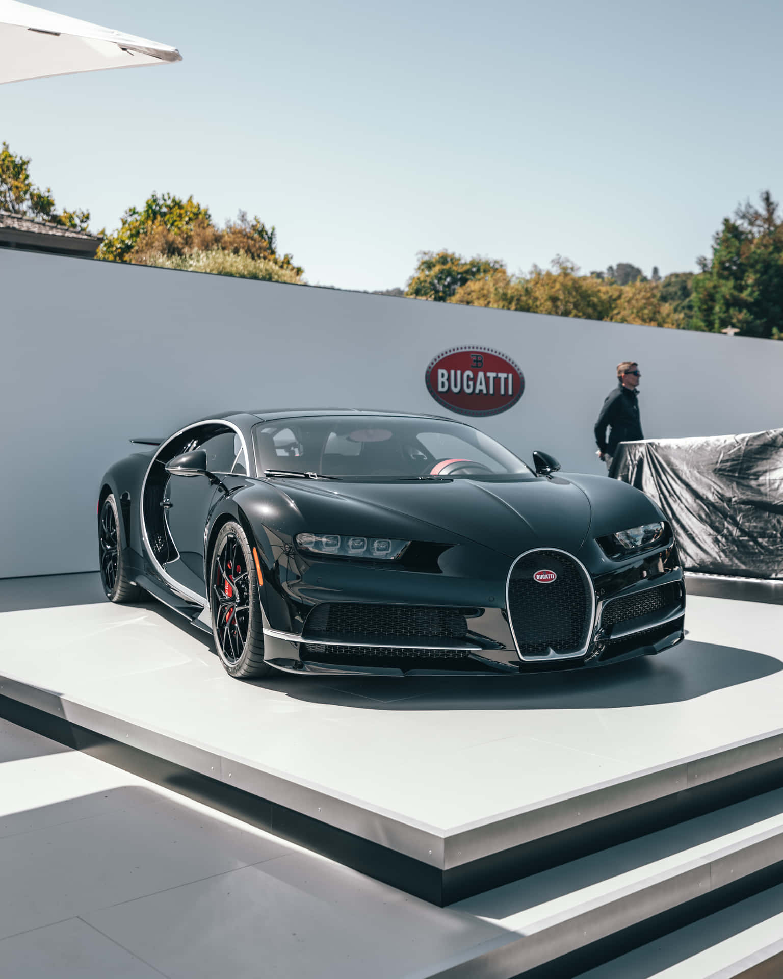 Einknallroter Bugatti, Der Gummi Verbrennt Wallpaper