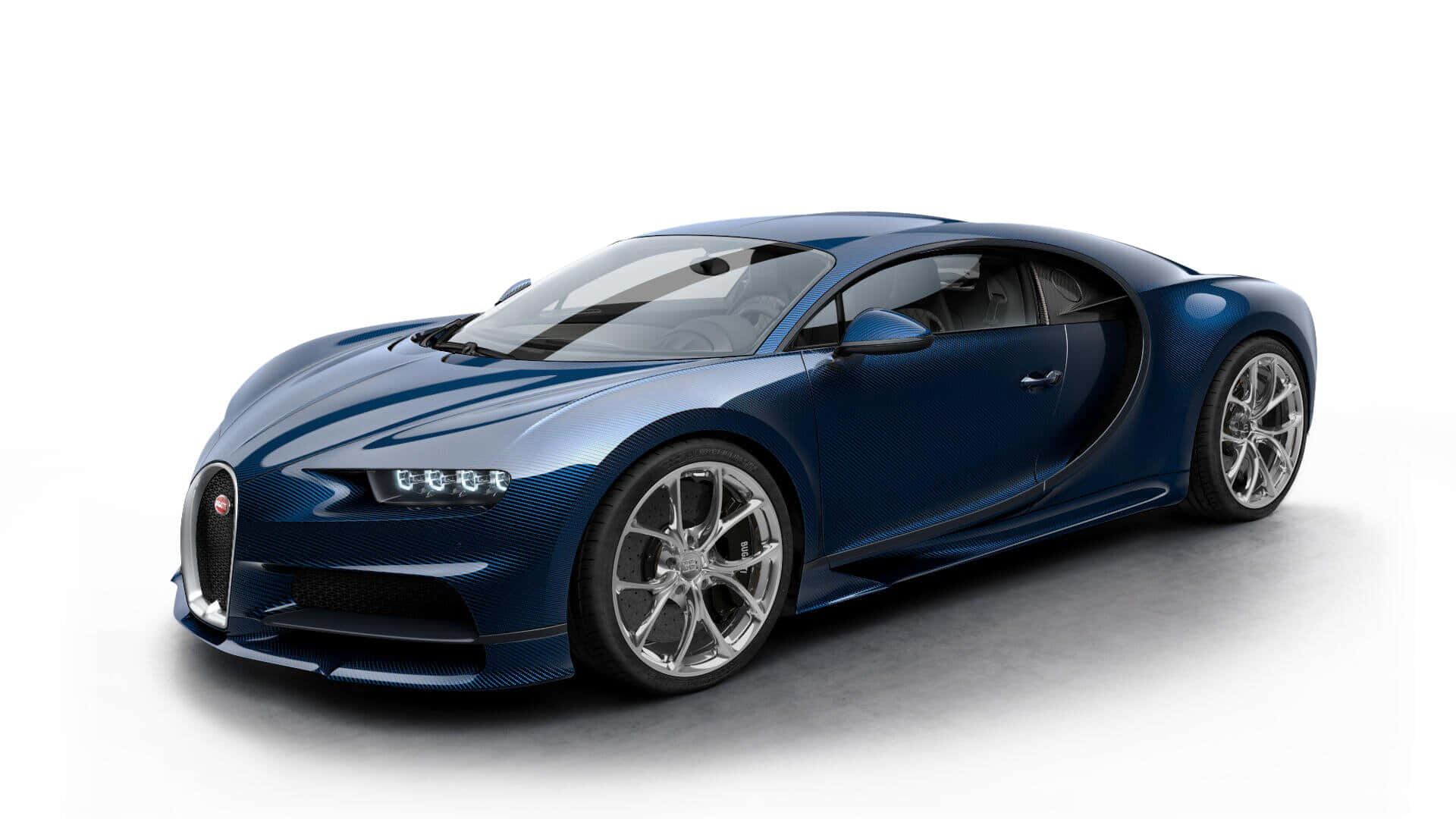 Sleek Bugatti Chiron in Action Wallpaper