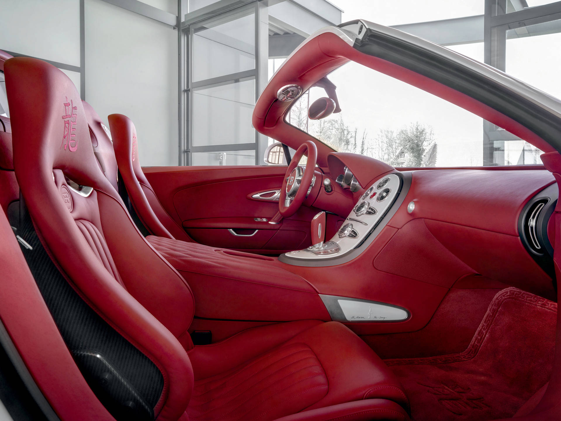 Bugatti Interno Rosso Iphone Sfondo
