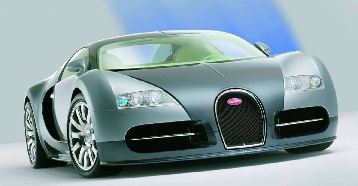 Caption: Stunning Bugatti Veyron in Motion Wallpaper