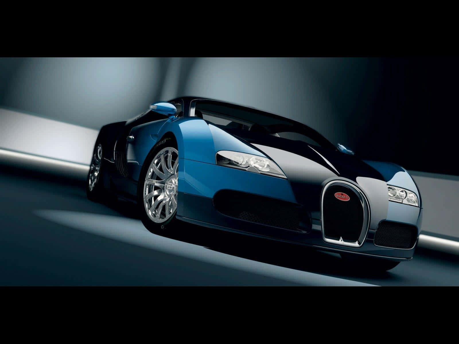 Sleek Bugatti Veyron on the open road Wallpaper