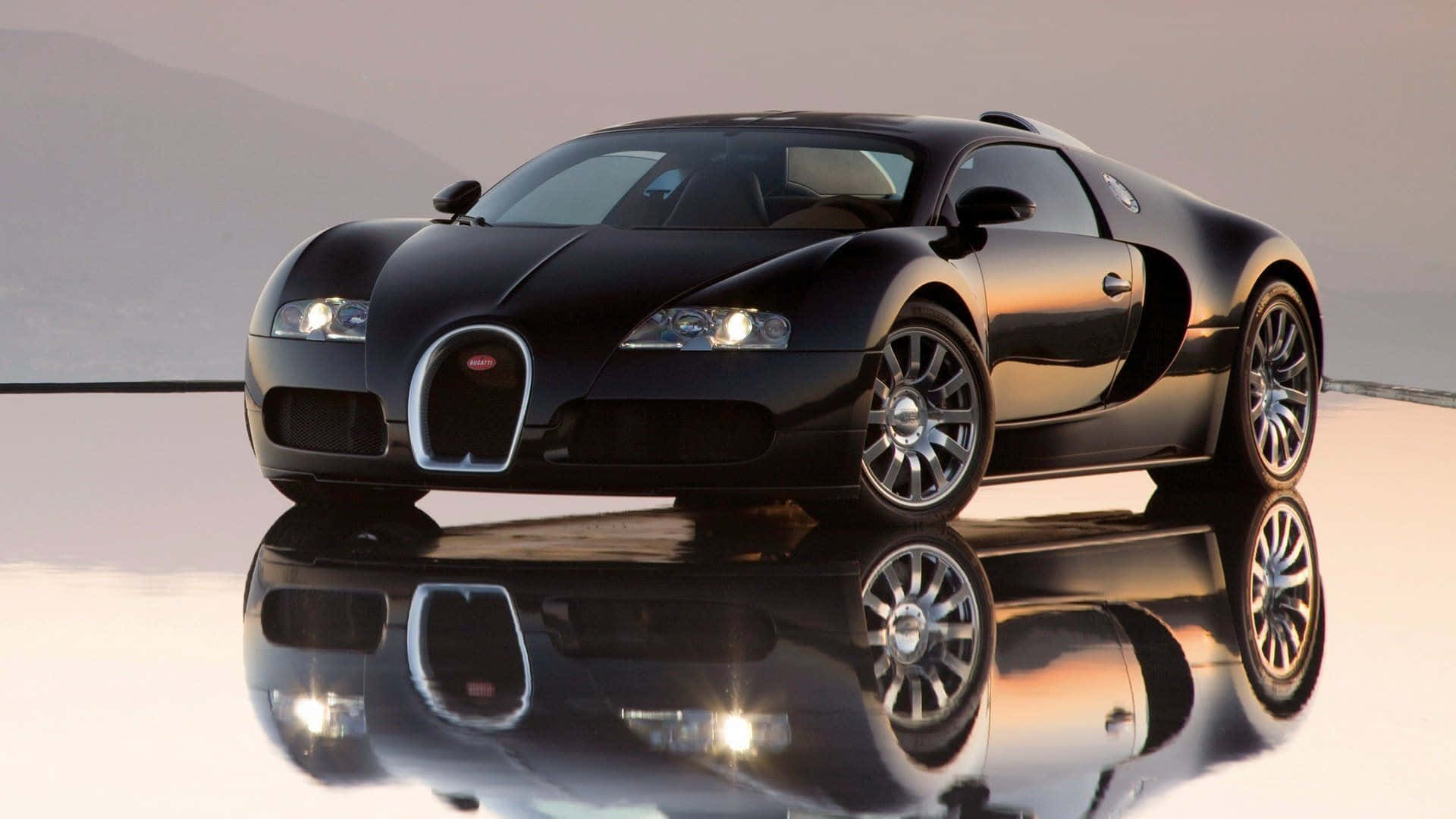 Sleek Bugatti Veyron in its Element Wallpaper