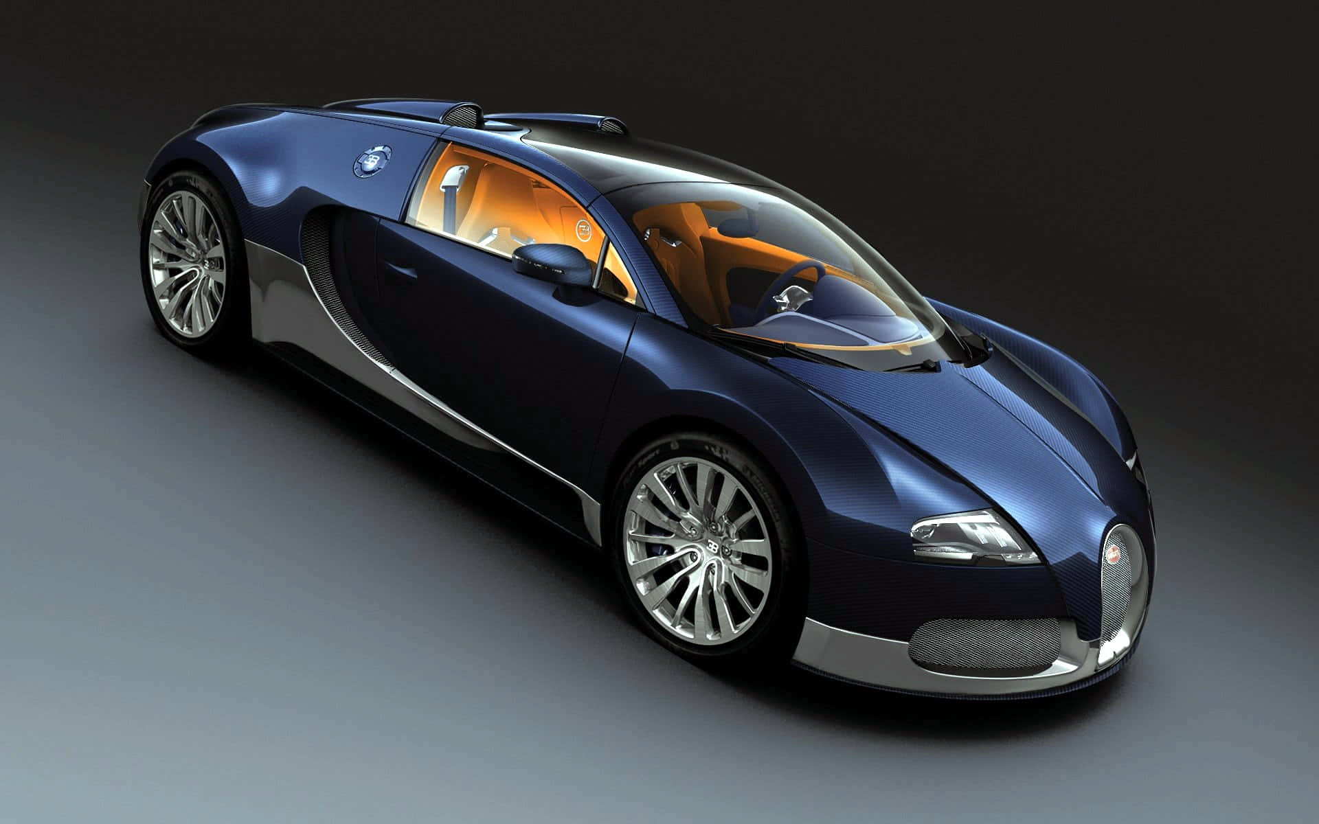 Luxurious Bugatti Veyron in Dynamic Action Wallpaper