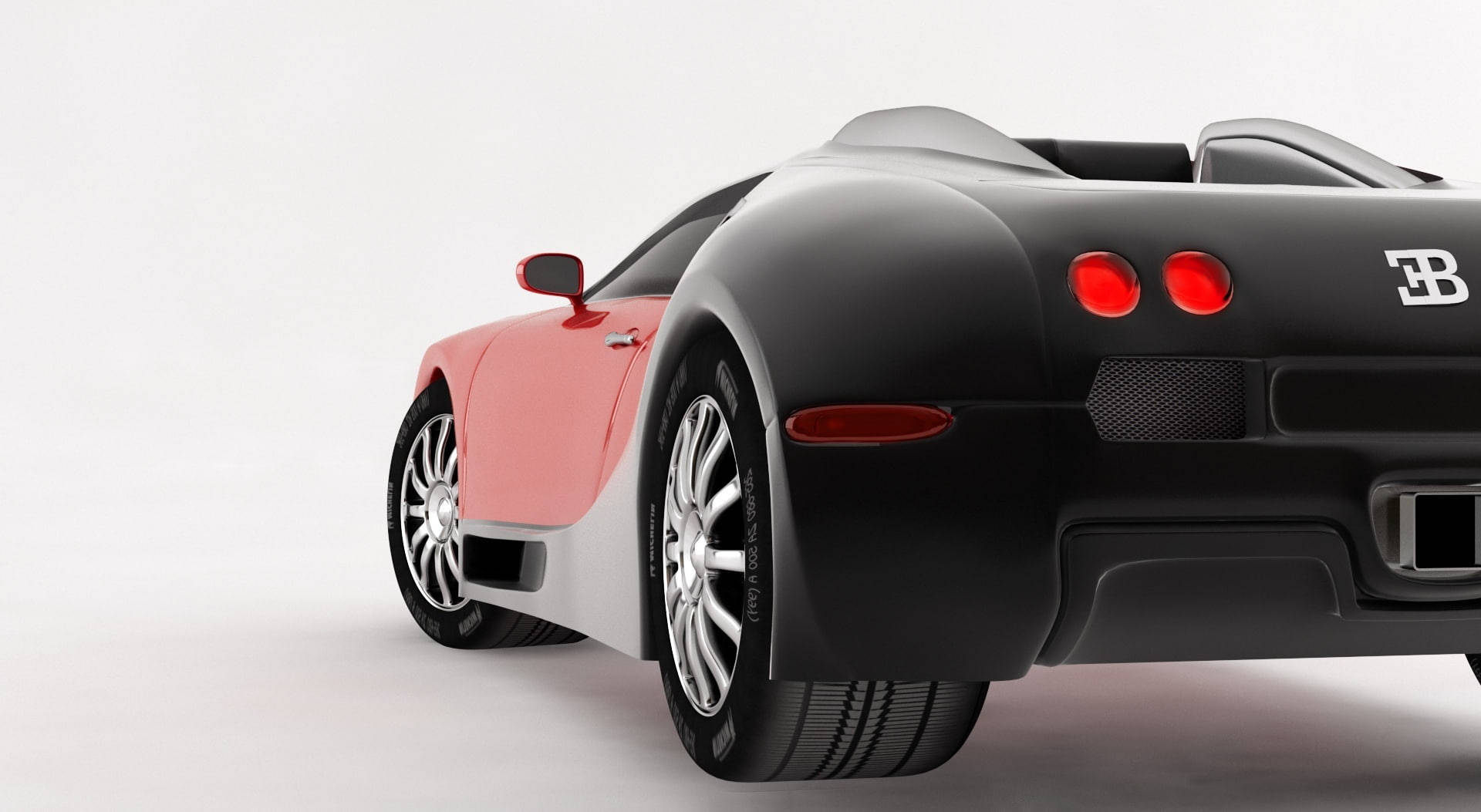 Bugatti Veyron 3D skåret vinyltapet Wallpaper