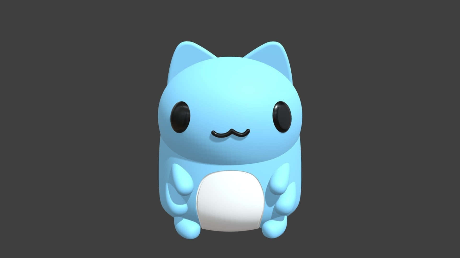 Bugcat Capoo Blue Variant Wallpaper