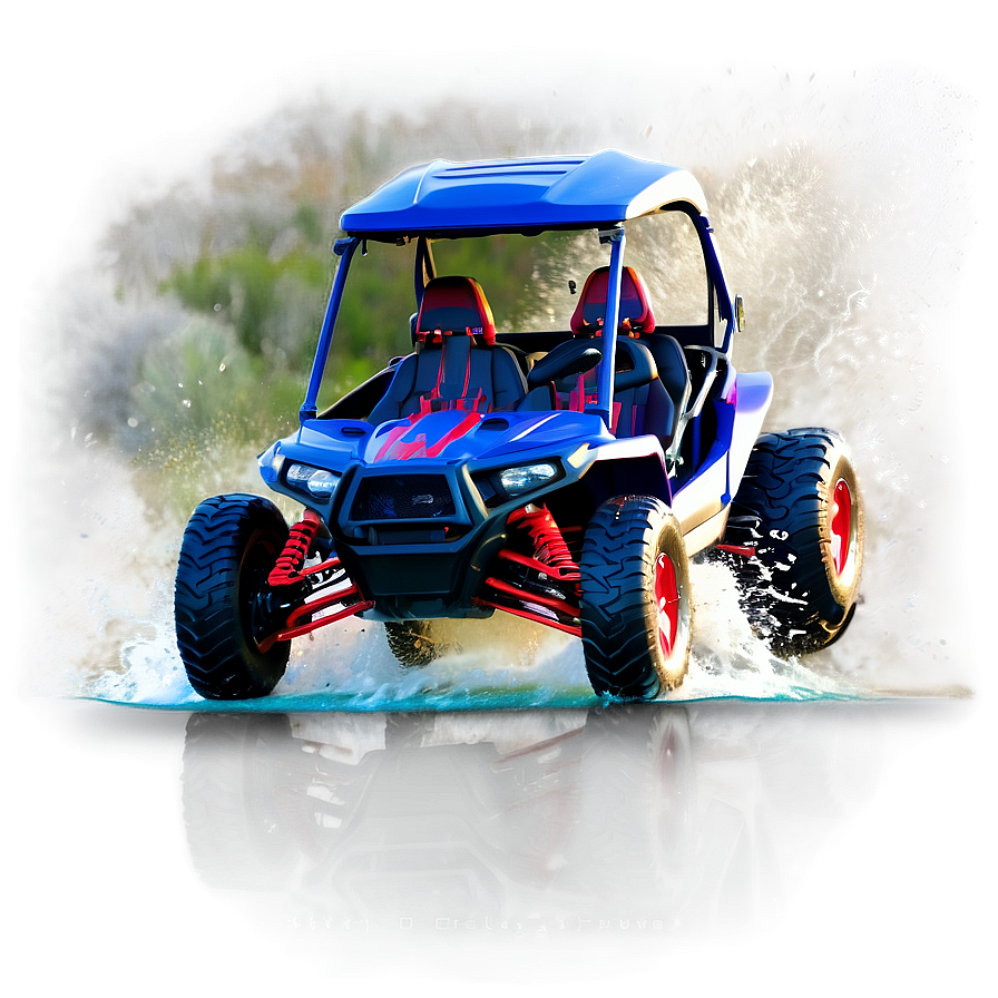 Buggy Through The Water Splash Png Tsm85 PNG