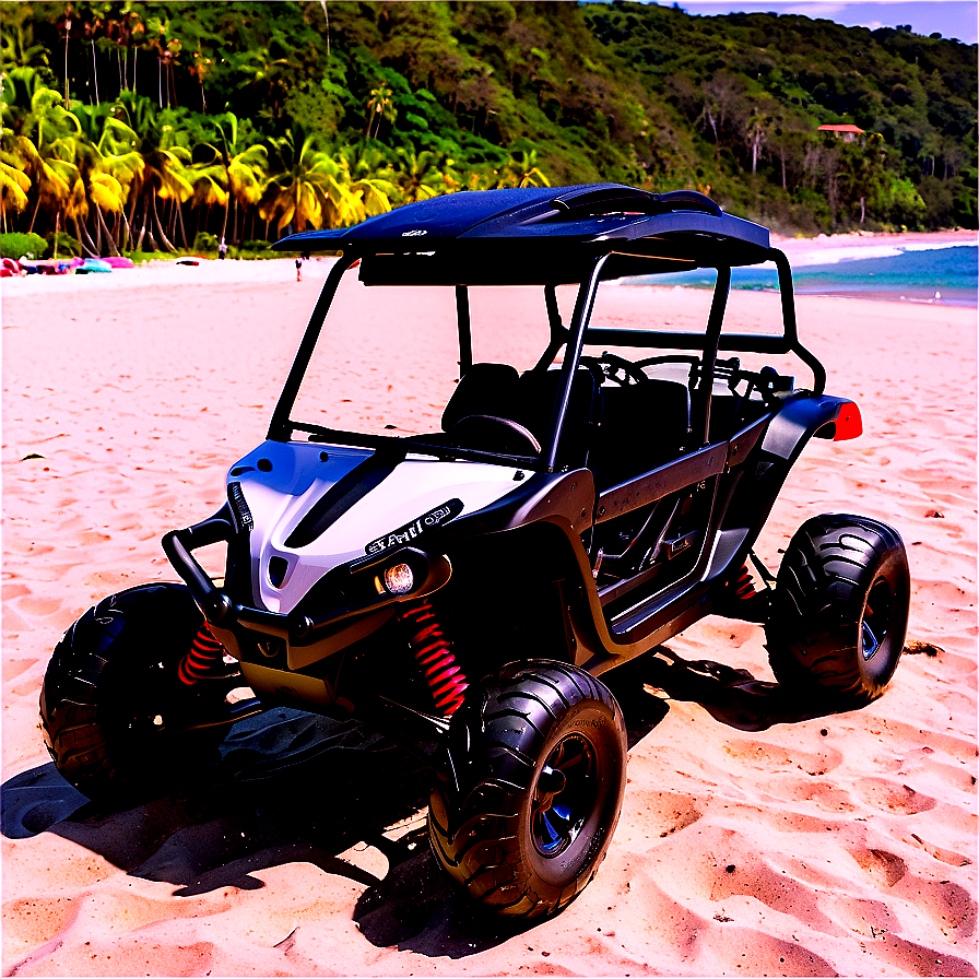 Buggy With Surfboards At Beach Png 06252024 PNG