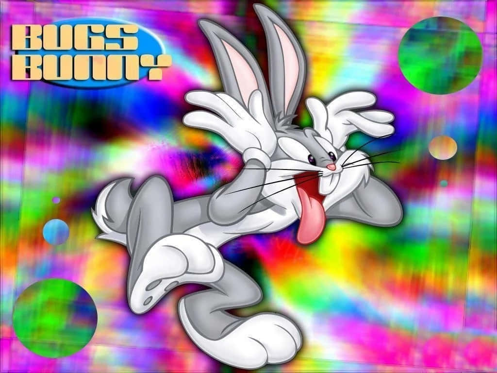 "Bugs Bunny showing off his mischievous personality"