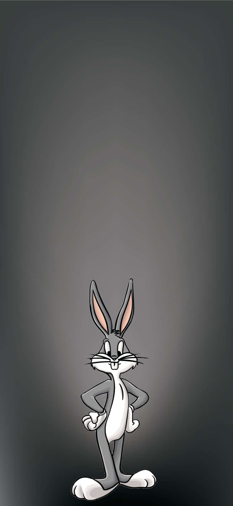 A Cartoon Rabbit Standing On A Dark Background Wallpaper