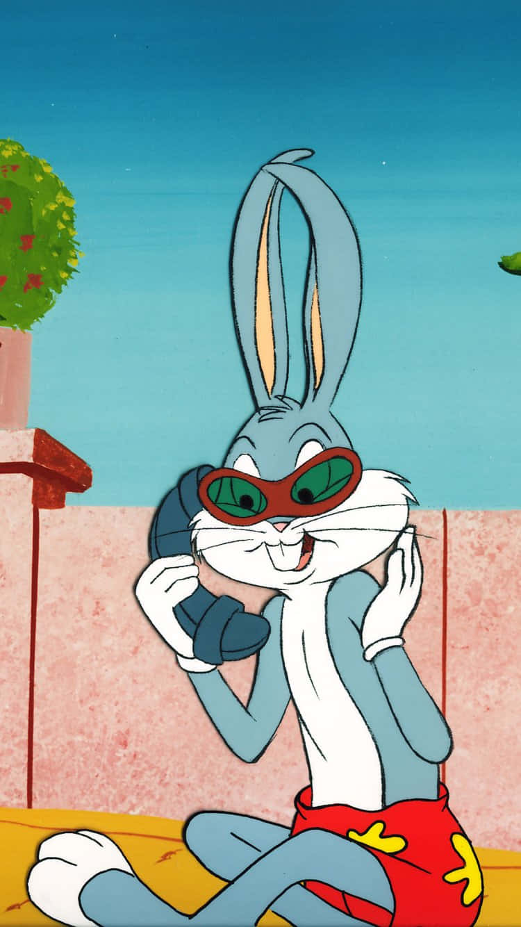 Put a smile on your face with the Bugs Bunny Iphone! Wallpaper