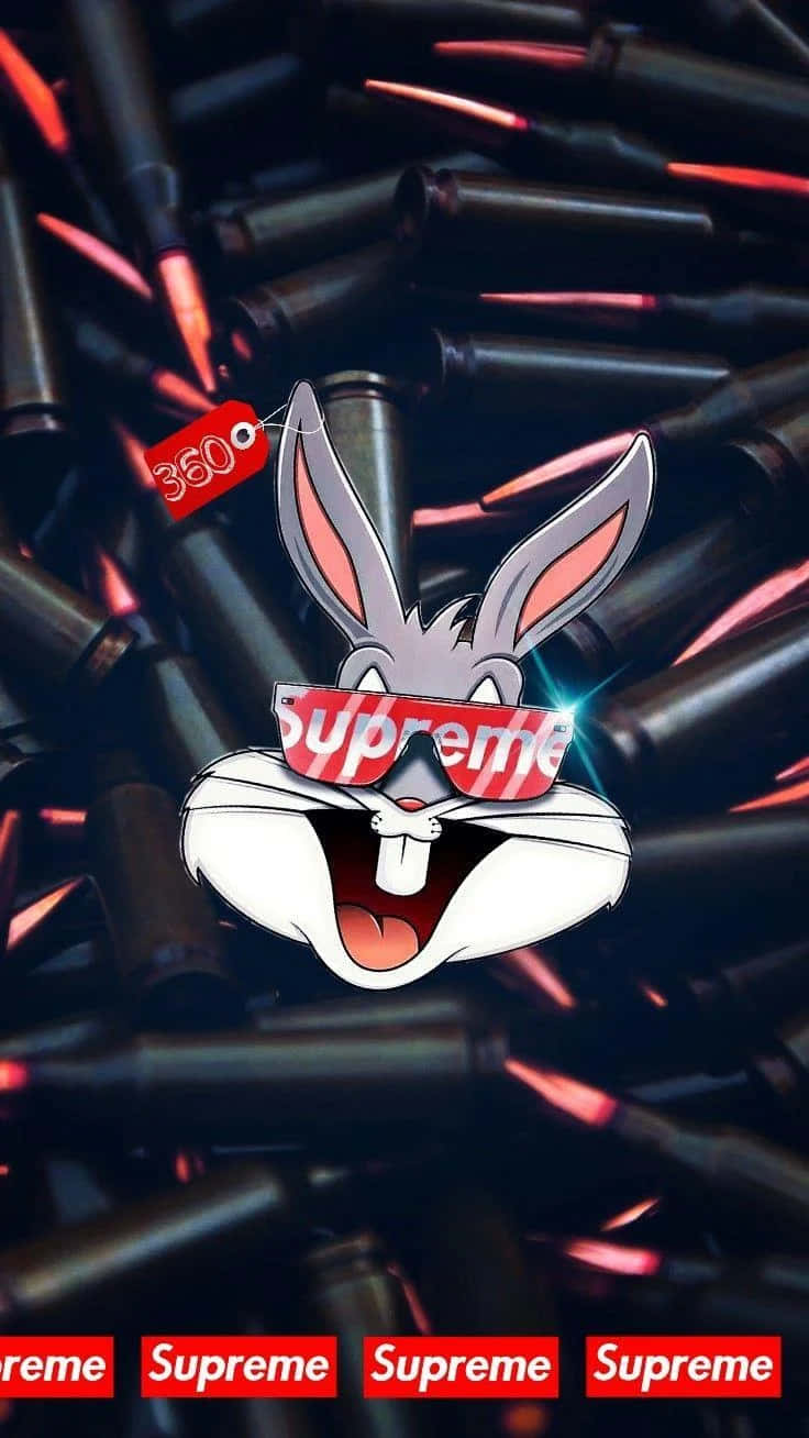 Gördig Redo För Att Ha Kul Med Bugs Bunny Supreme På Din Datorskärm Eller Mobil Bakgrund! Wallpaper