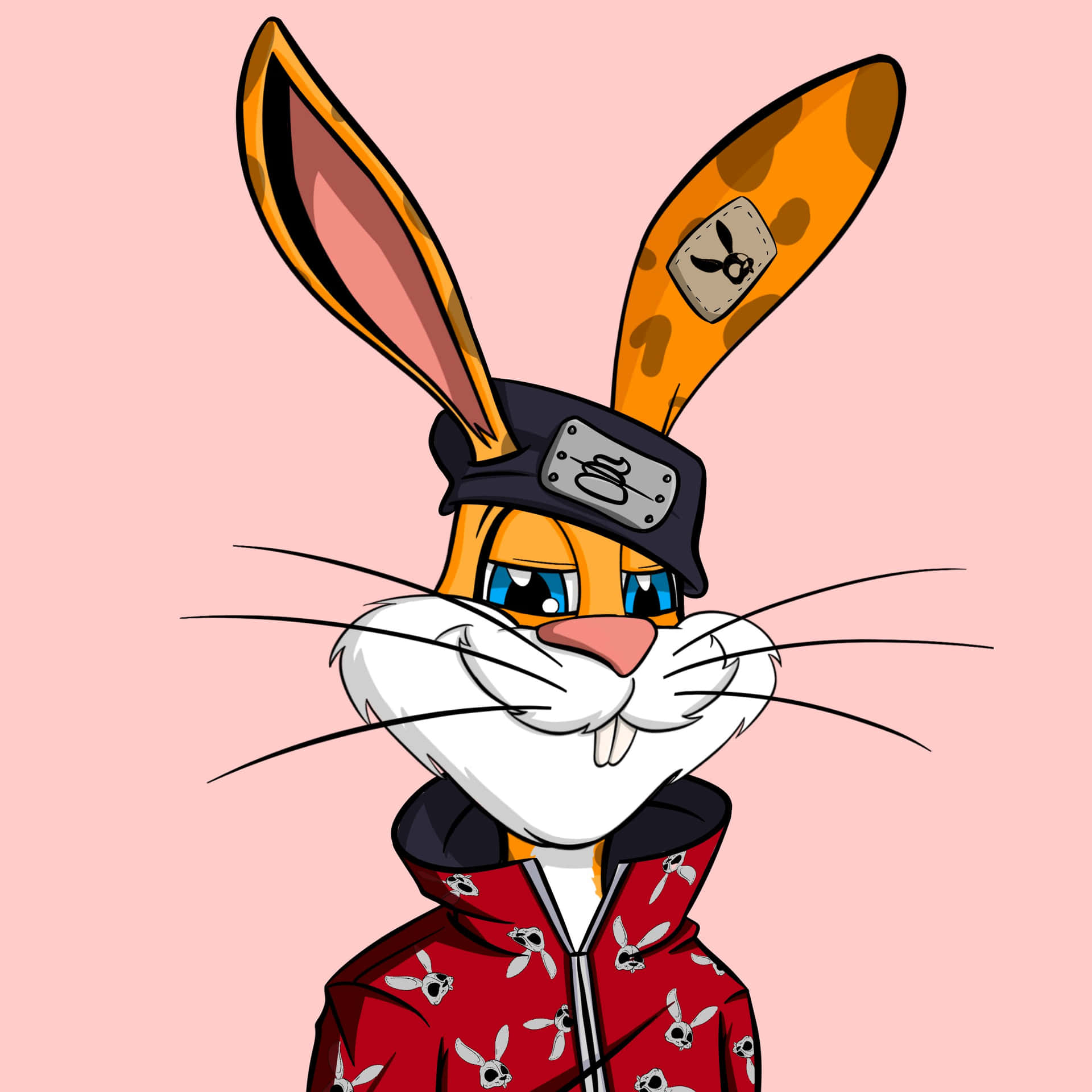 A Cartoon Rabbit Wearing A Jacket And Hat Wallpaper