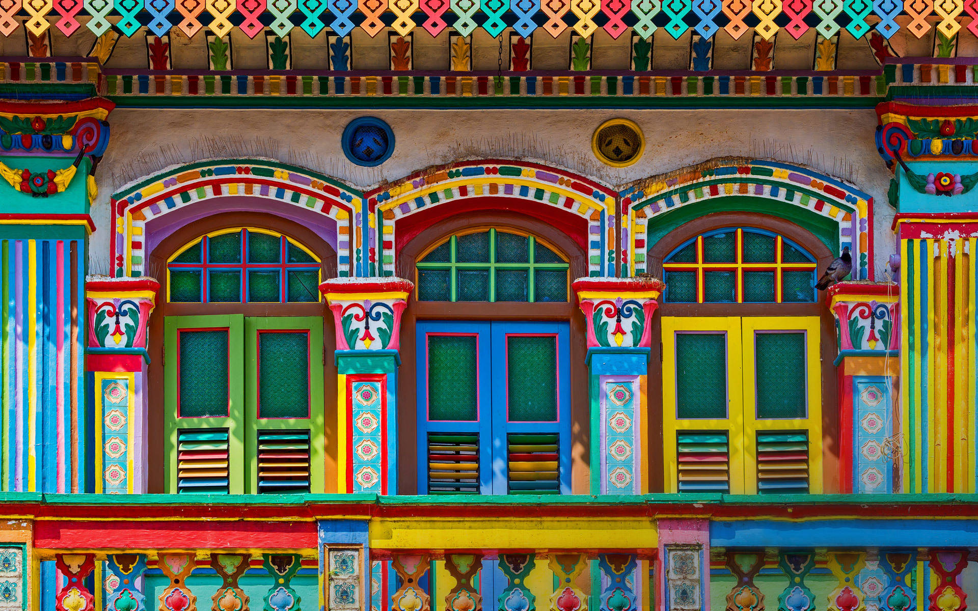 Building Colorful Facade