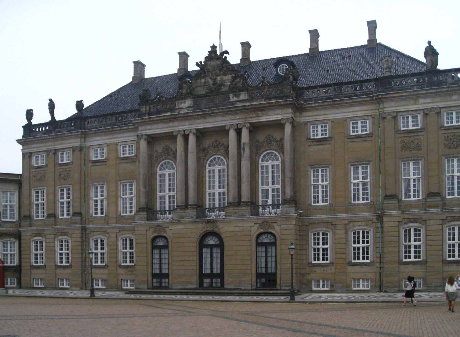 Building In Amalienborg Palace Wallpaper
