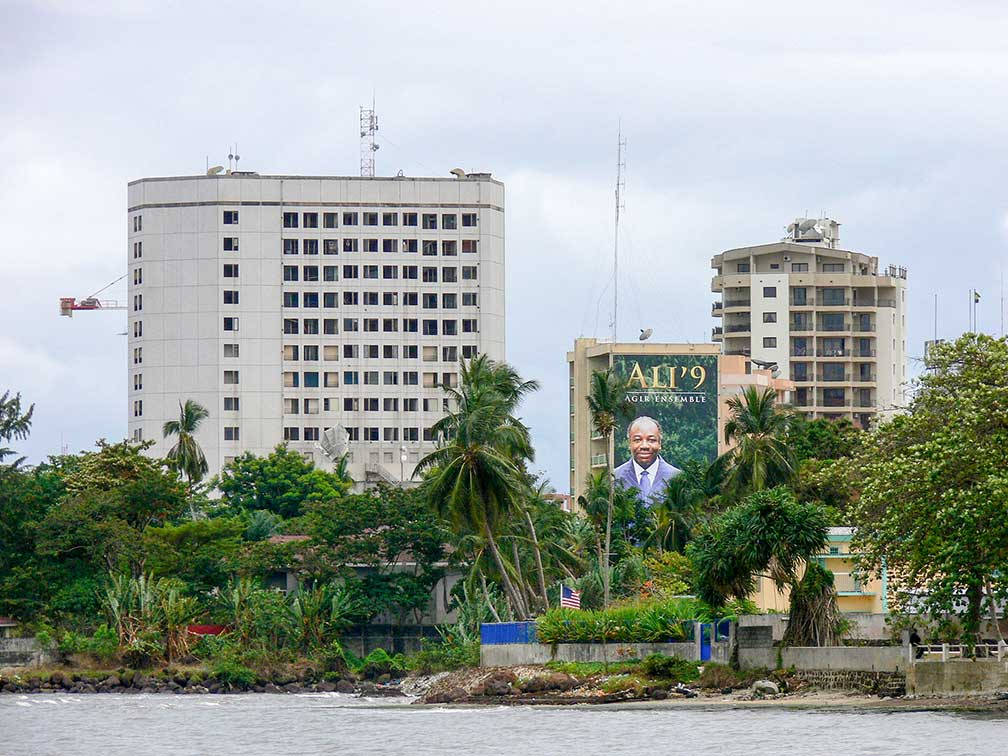 Buildings In Gabon Background