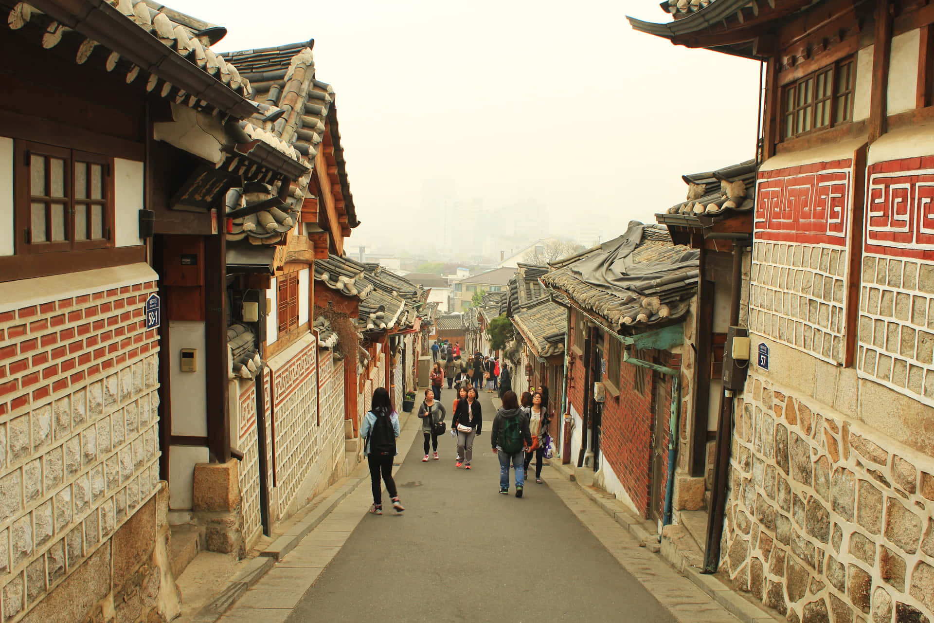 Bukchon Hanok Village Seoul Wallpaper