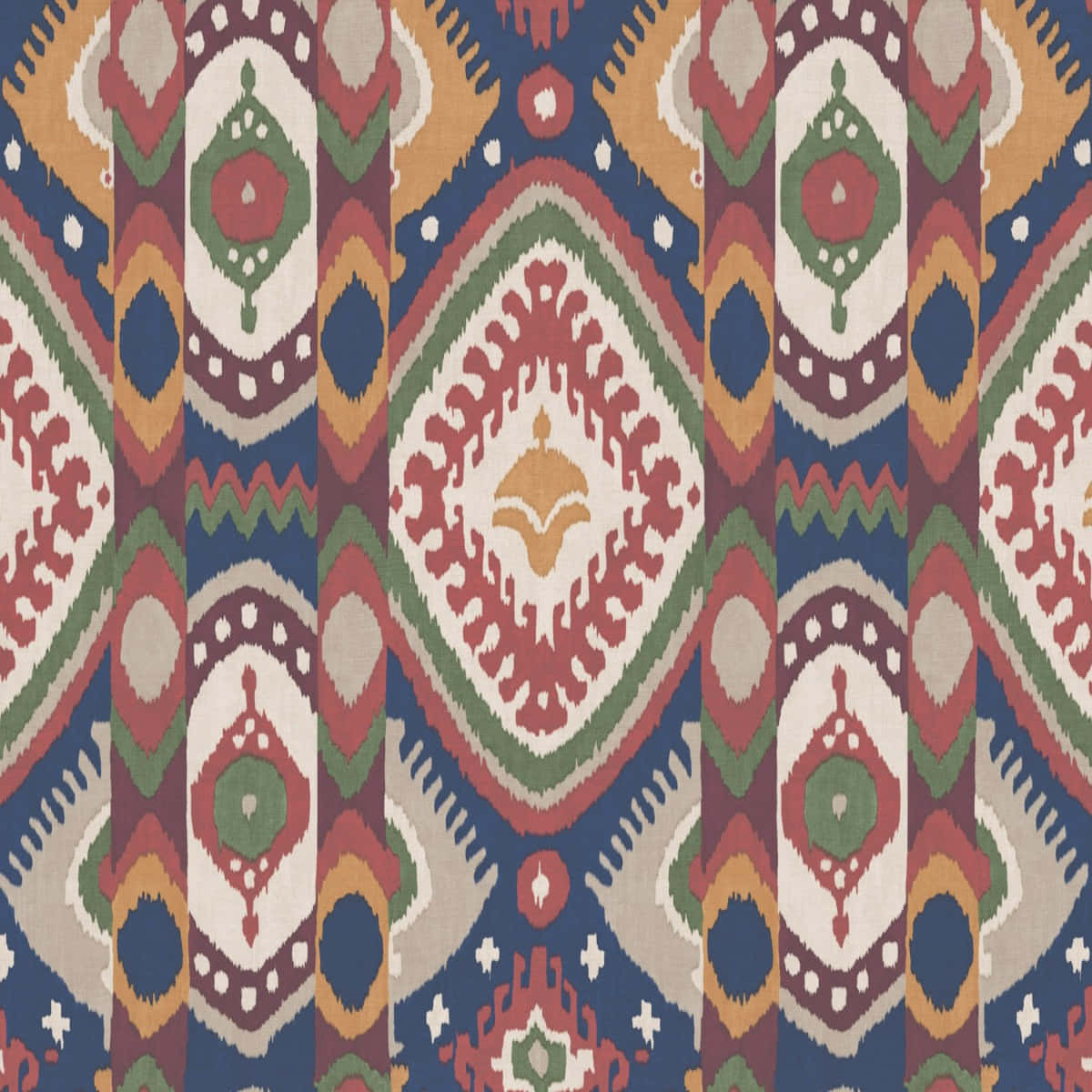 Bukhara Multi Velvet Pattern Wallpaper