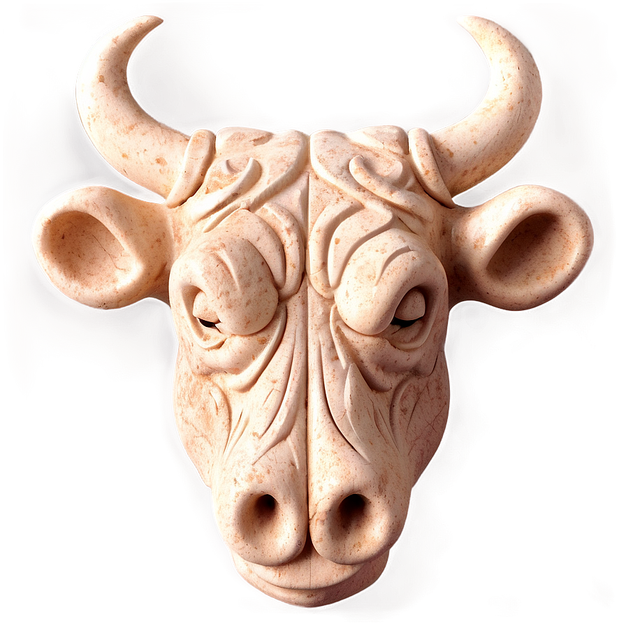 Bull Head Carving Png 23 PNG