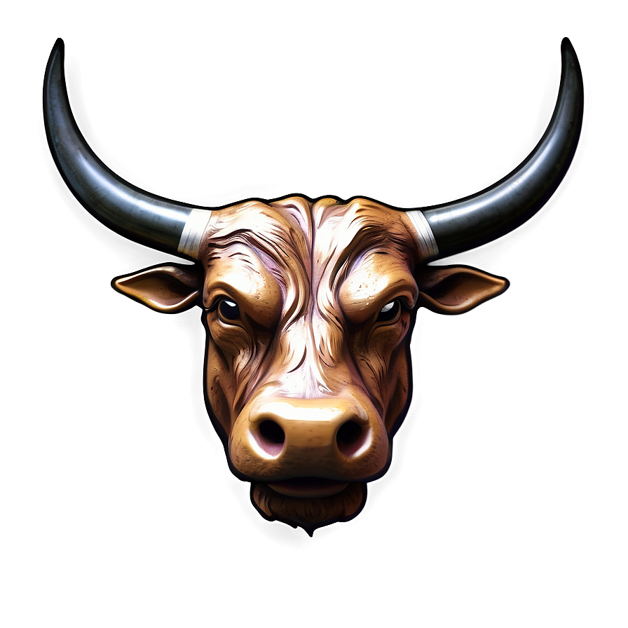 Download Bull Head In Color Png Aly | Wallpapers.com