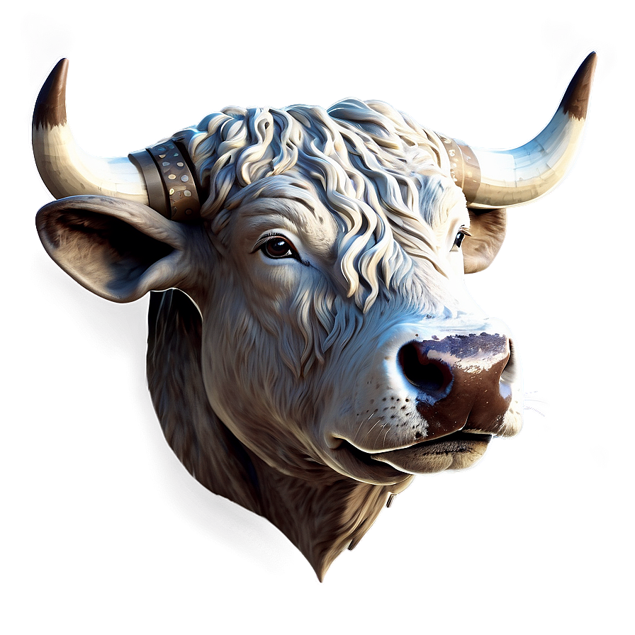 Bull Head Sketch Png 06132024 PNG