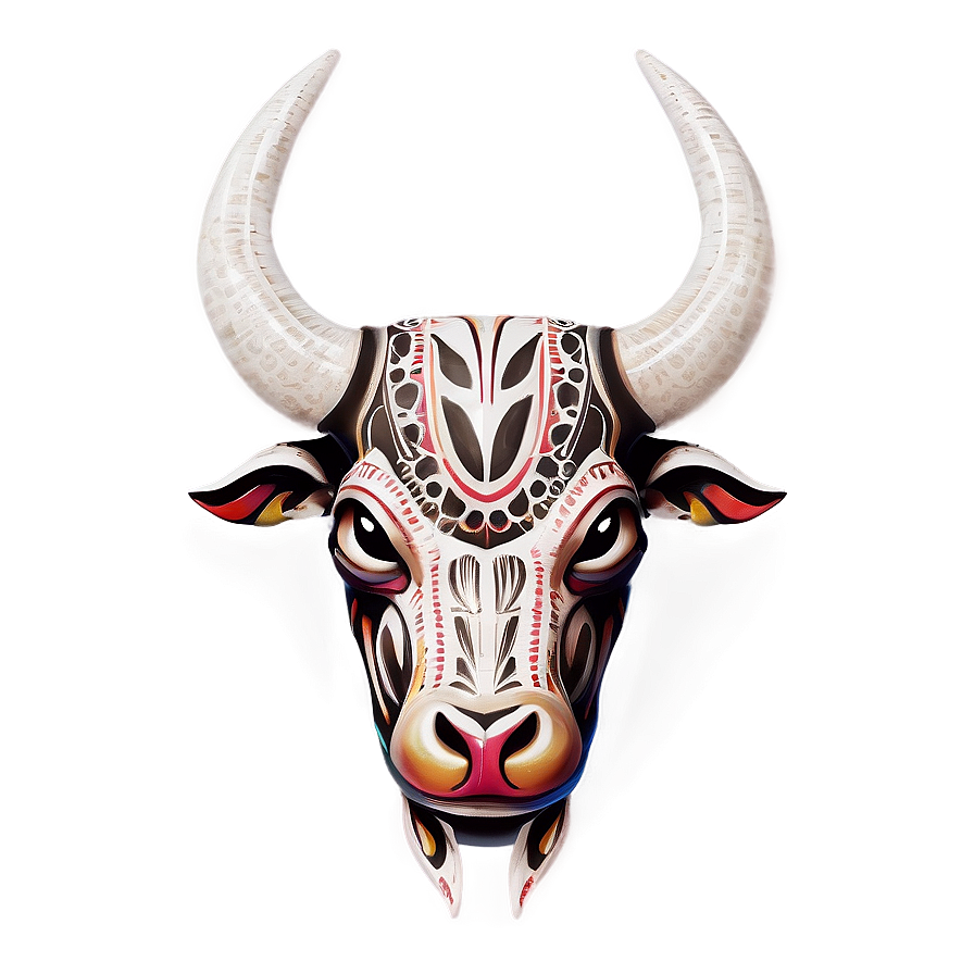 Bull Head With Tribal Marks Png 48 PNG