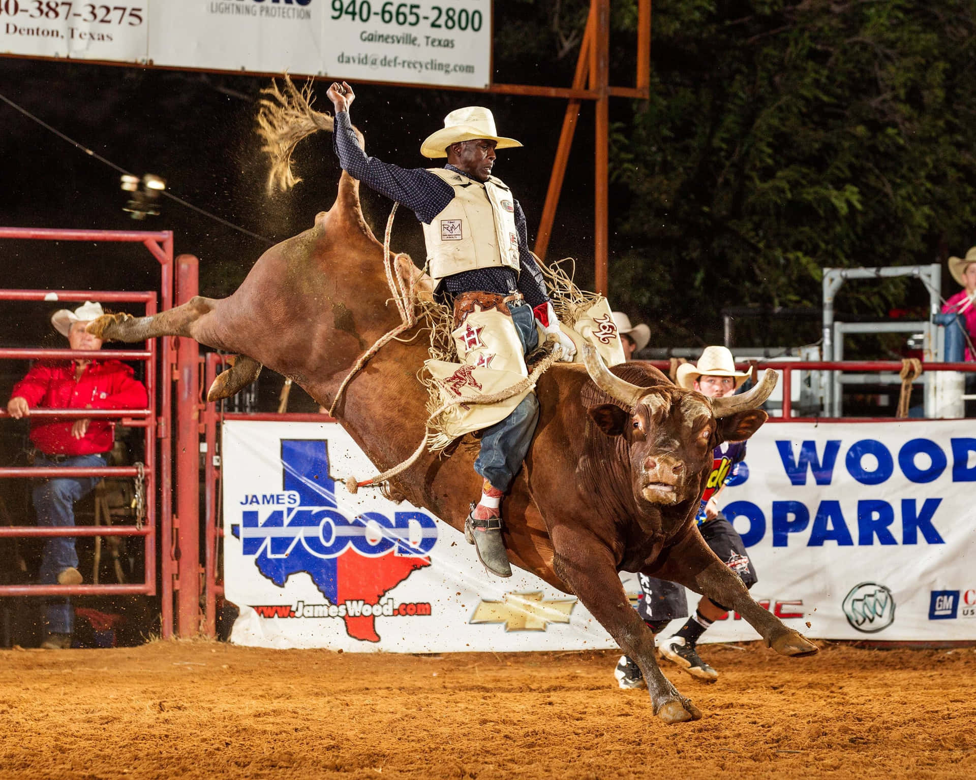 "Cowboy Courage: Professional Bull Rider Taking on a Challenge"