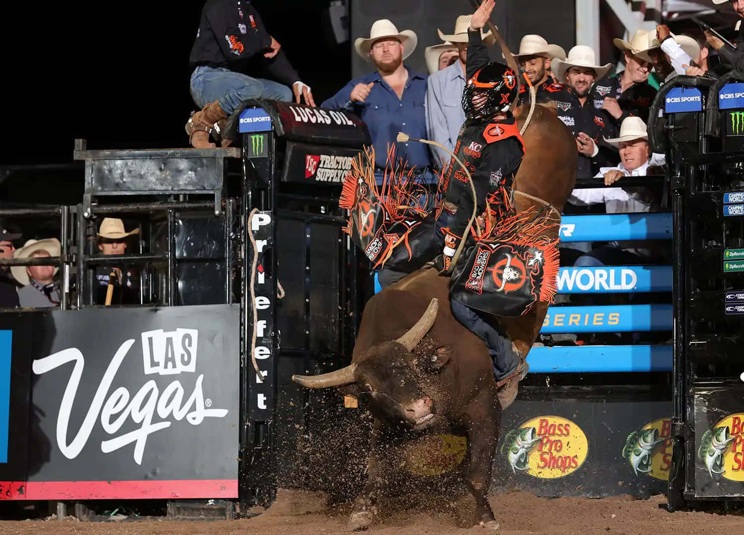 Bull Riding Actionat P B R Event Wallpaper