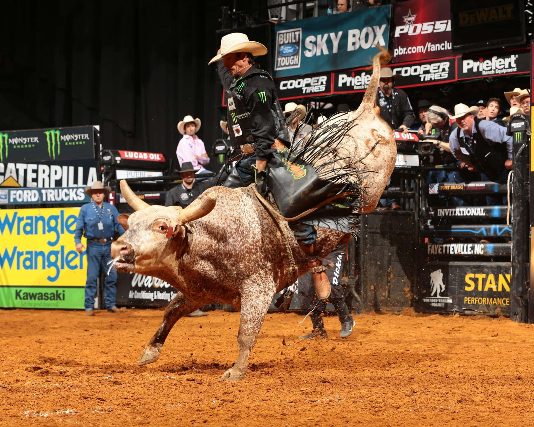 Bull Riding Actionat P B R Event Wallpaper