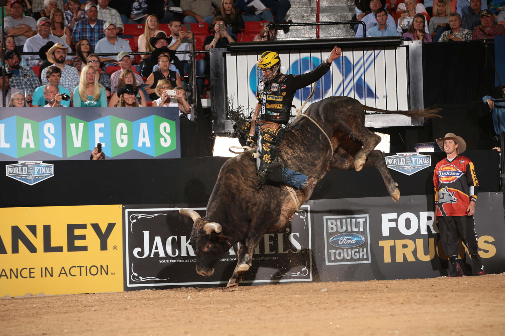 Bull Riding Actionat P B R Event Wallpaper