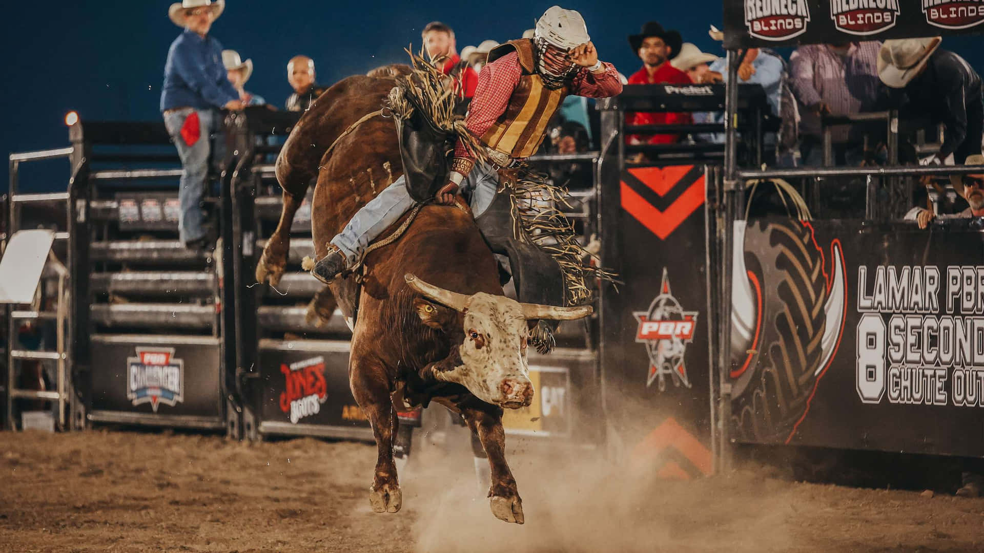 Bull Riding Actionat P B R Event Wallpaper