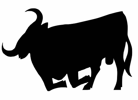 Bull Silhouette Graphic PNG