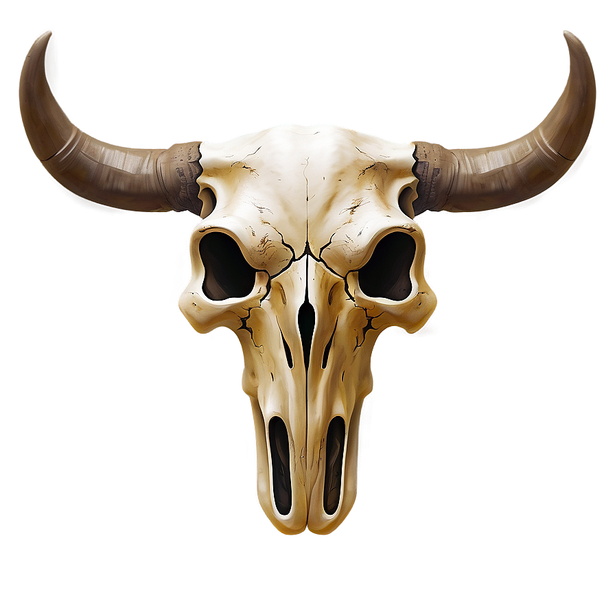 Download Bull Skull Illustration Png 06122024 | Wallpapers.com